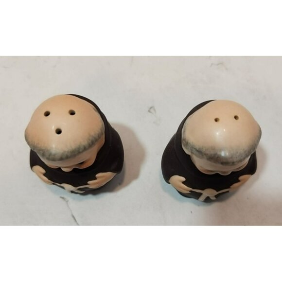 Vintage Goebel Friar Tuck Salt  And Pepper Shakers and 1956 Trinket Dish - Picture 10 of 16